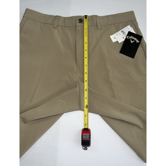 Callaway Golf‎ Short Men 30 Khaki Opti Dri Stretch Performance Chinchilla NWT - Picture 8 of 9